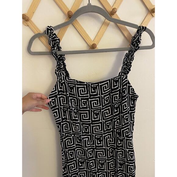 Urban Outfitters Dress Women’s Small Midi Black Lush Sleeveless Sundress Slit - Picture 4 of 7